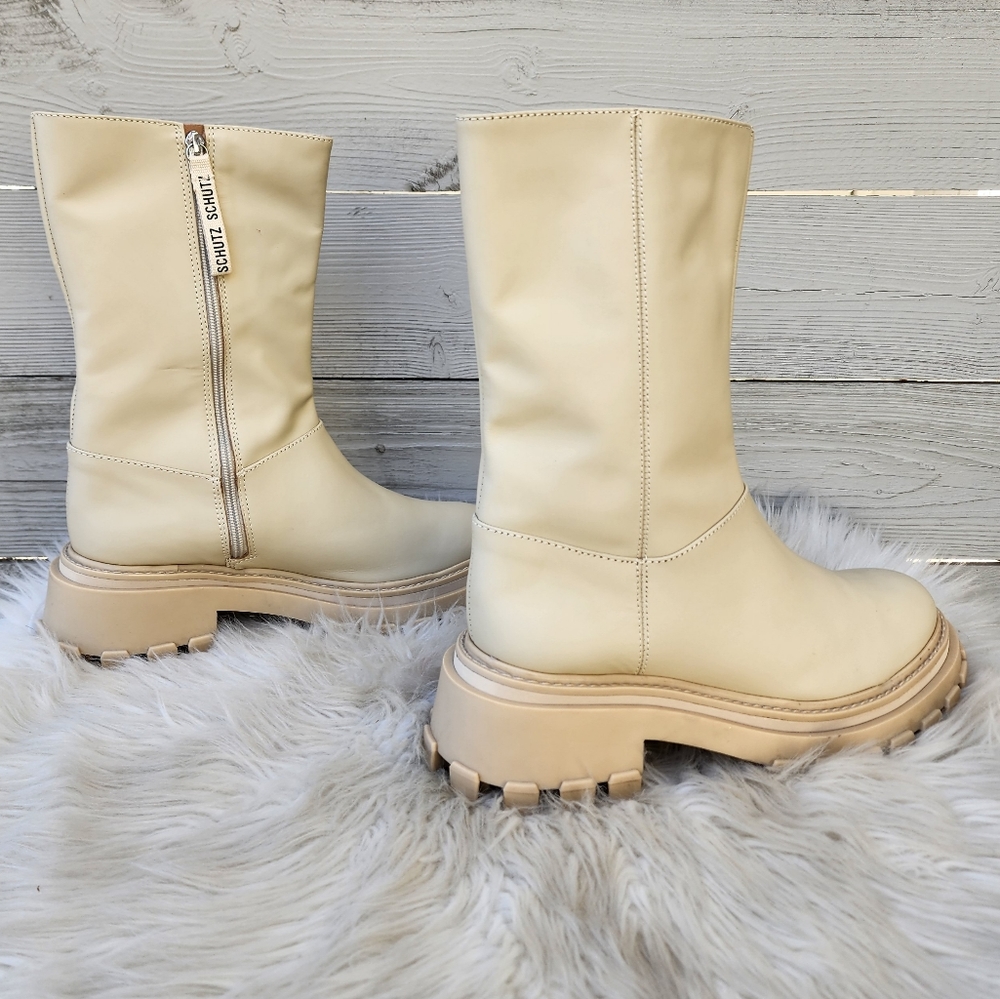 New Schutz Juany Lug Sole Boots - Picture 8 of 12